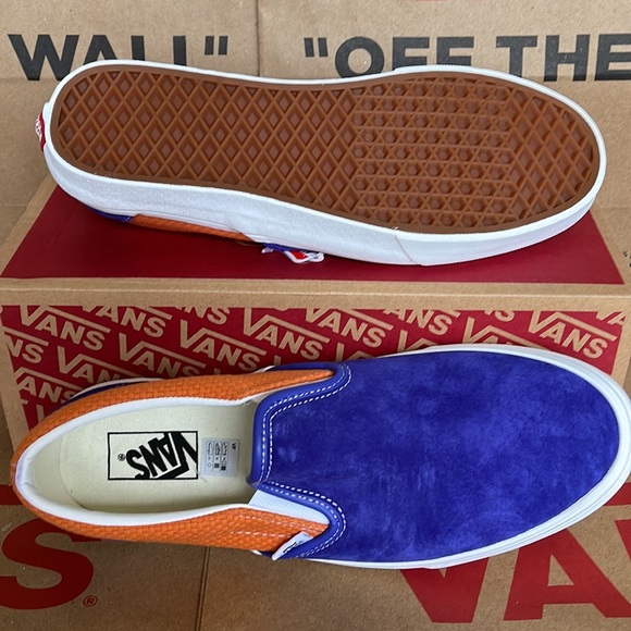 Vans Classic Slip On P&C Royal Blue/ Apricot Buff sneakers WMNS - Picture 5 of 16